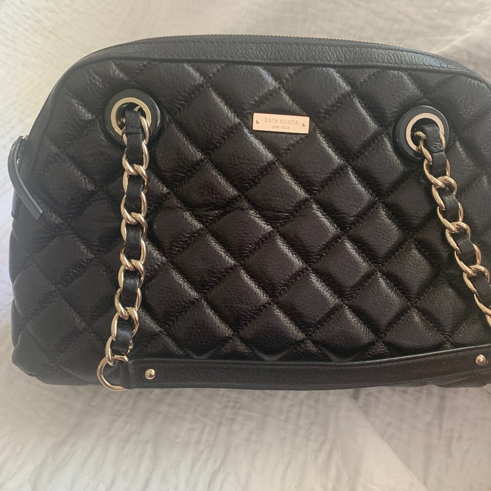 Kate Spade Black Quilted “Chanel” Handbag